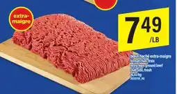 Maxi BŒUF HACHÉ EXTRA-MAIGRE FORMAT CLUB, FRAIS EXTRA LEAN GROUND BEEF offer