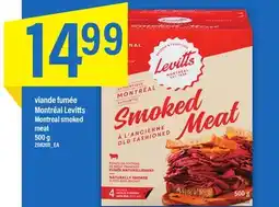 Maxi VIANDE FUMÉE MONTRÉAL LEVITTS, 500 G offer