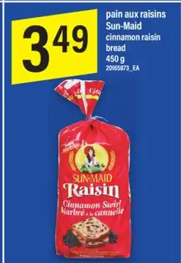 Maxi pain aux raisins Sun-Maid, 450 g offer