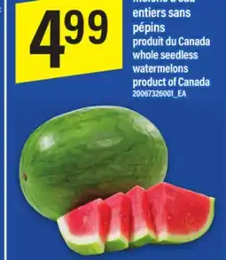 Maxi MELONS D'EAU ENTIERS SANS PÉPINS offer