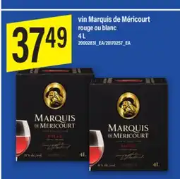 Maxi vin Marquis de Méricourt, 4 L offer