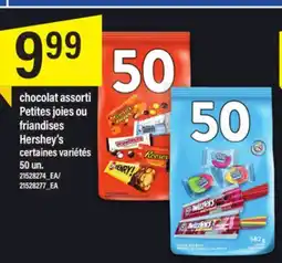 Maxi CHOCOLAT ASSORTI PETITES JOIES OU FRIANDISES Hershey's, 50 UN offer