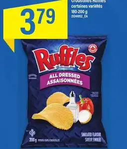 Maxi croustilles Ruffles, 180-200 g offer