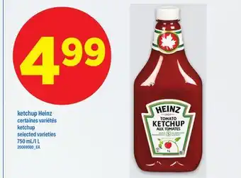 Maxi KETCHUP HEINZ, 750 mL/1 L offer