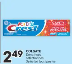 Brunet COLGATE Dentifrices sélectionnés offer