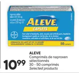 Brunet ALEVE Comprimés de naproxen sélectionnés offer
