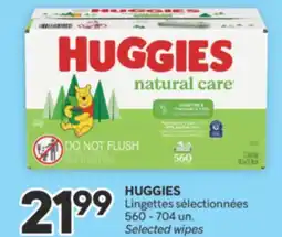 Brunet HUGGIES Lingettes sélectionnées offer