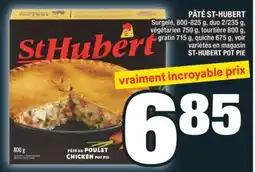 Super C PÂTÉ ST-HUBERT | ST-HUBERT POT PIE offer