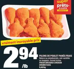 Super C PILONS DE POULET PANÉS FRAIS | FRESH BREADED CHICKEN DRUMSTICKS offer