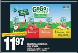 Super C COLLATION AUX POMMES GOGO SQUEEZ | GOGO SQUEEZ APPLE SNACK offer