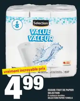 Super C ESSUIE-TOUT DE PAPIER SELECTION | SELECTION PAPER TOWELS offer