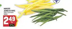 Marché Adonis HARICOTS JAUNES OU VERTS | YELLOW OR GREEN BEANS offer