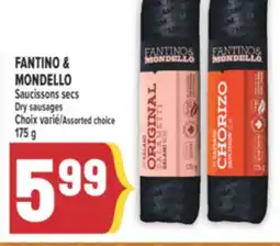 Marché Adonis FANTINO & MONDELLO SAUCISSONS SECS | DRY SAUSAGES offer
