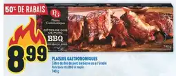 Marché Adonis PLAISIRS GASTRONOMIQUES CÔTES DE DOS DE PORC BARBECUE OU À L'ÉRABLE | PORK BACK RIBS BBQ OR MAPLE offer