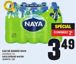 Provigo EAU DE SOURCE NAYA, 20X500 ML offer