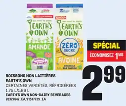 Provigo BOISSONS NON LAITIÈRES EARTH'S OWN, 1,75 L/1,89 L offer