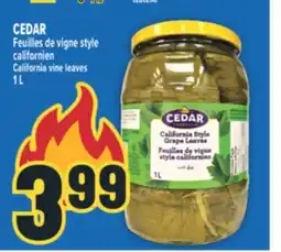 Marché Adonis CEDAR Feuilles de vigne style californien | California vine leaves offer