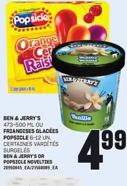 Provigo BEN & JERRY'S 473-500 ML OU FRANDISES GLACÉES 6-12 UN offer