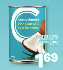 Marché Bonichoix COMPLIMENTS COCONUT MILK offer