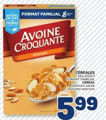Marché Bonichoix KELLOGG'S FORMAT FAMILIAL CEREAL offer