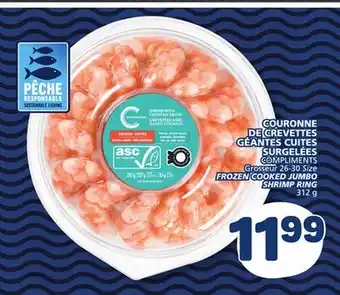 Marché Bonichoix COMPLIMENTS FROZEN COOKED JUMBO SHRIMP RING offer
