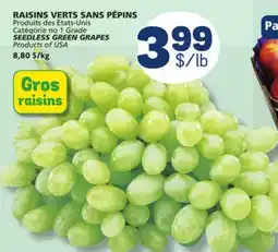 Marché Bonichoix SEEDLESS GREEN GRAPES offer