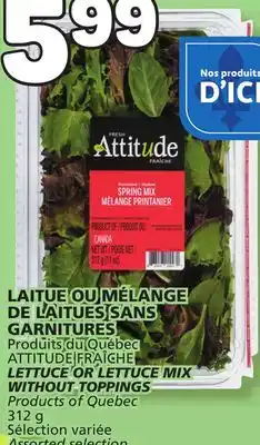 Marché Bonichoix LETTUCE OR LETTUCE MIX WITHOUT TOPPINGS offer