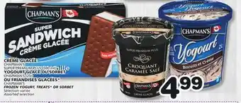 Marches Tradition CHAPMAN'S (2 L) FROZEN YOGURT, TREATS* OR SORBET offer