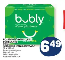 Marché Bonichoix BUBLY SPARKLING WATER BEVERAGE offer