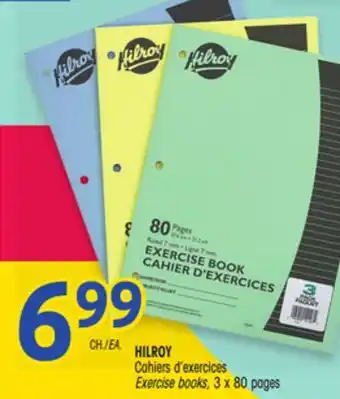 Uniprix HILROY Cahiers d'exercices/ Exercise books offer