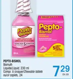 Uniprix PEPTO-BISMOL Bismuth Liquide/Liquid, Compr. à croquer/Chewable tablets offer