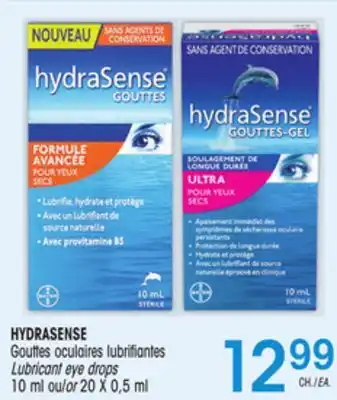 Uniprix HYDRASENSE Gouttes oculaires lubrifiantes/Lubricant eye drops offer