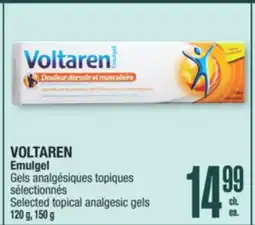 Jean Coutu VOLTAREN Emulgel Selected topical analgesic gels offer
