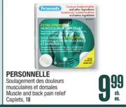 Jean Coutu PERSONNELLE Muscle and back pain relief Caplets offer