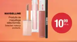 Jean Coutu MAYBELLINE Selected makeup products offer