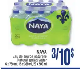 Jean Coutu NAYA Natural spring water offer