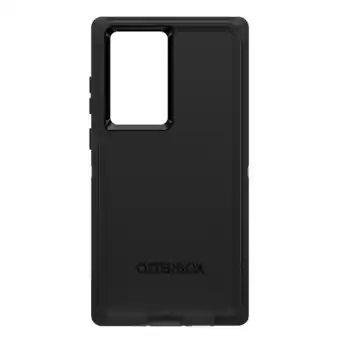 Best Buy OtterBox Defender Fitted Hard Shell Case for Galaxy S22 Ultra 5G - Black offer