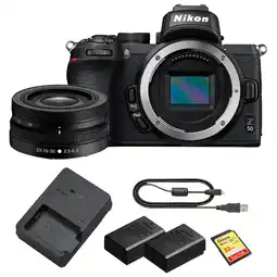 Best Buy Nikon Z 50 Mirrorless Camera with 16mm-50mm Lens Kit, Extra Battery & SD Card - Only at Best Buy offer