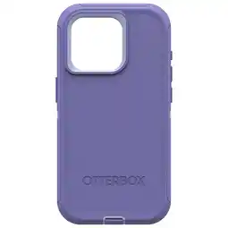 Best Buy OtterBox Defender Fitted Hard Shell Case with MagSafe for iPhone 15 Pro - Purple offer