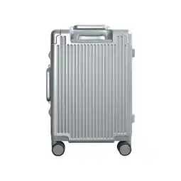Best Buy Novonergy Aluminum Carry On Luggage | Silver Expandable Hardside Luggage | Suitcase with Wheels, 22-Inch Spinner with Four Sp offer