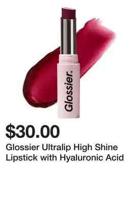Sephora Glossier Ultralip High Shine Lipstick with Hyaluronic Acid offer