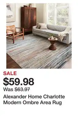 Bed Bath & Beyond Alexander Home Charlotte Modern Ombre Area Rug offer