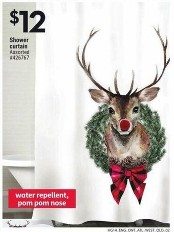 Giant Tiger Shower curtain offer