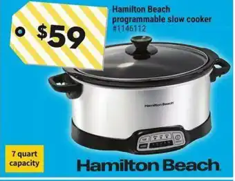 Giant Tiger Hamilton Beach programmable slow cooker offer