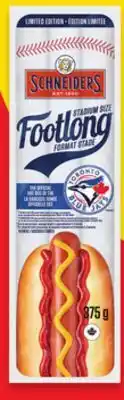 Walmart Schneiders Stadium Size Footlong Hot Dogs offer