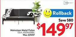 Walmart Mainstays Metal Futon offer