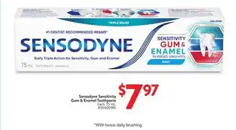Walmart Sensodyne Sensitivity Gum & Enamel Toothpaste offer