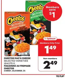 Independent Grocer CHEETOS MAC'N CHEESE, 164/170 G offer
