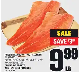 Independent Grocer FRESH RAINBOW TROUT FILLETS offer