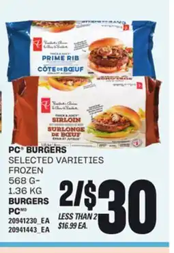 Independent Grocer PC BURGERS, 568 G-1.36 KG offer